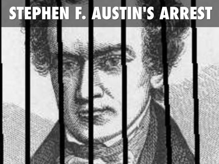 Arrest of stephen f. austin