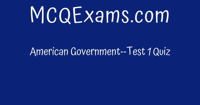 Abeka american government test 1