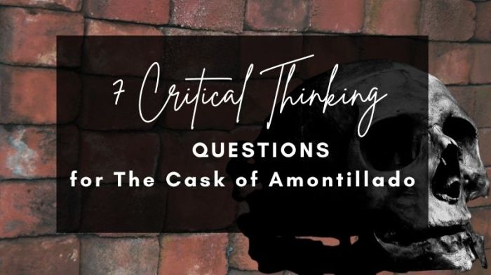 The cask of amontillado discussion questions